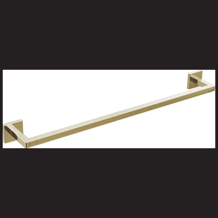 Towel Bar Frank Lloyd Wright 24 Inch Single Brilliance Polished Nickel Brass 3-5/16 Inch