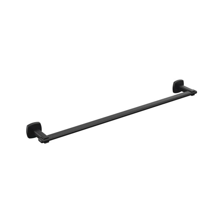 Towel Bar Allaria 24 Inch Single Matte Black Zinc 3-1/2 Inch