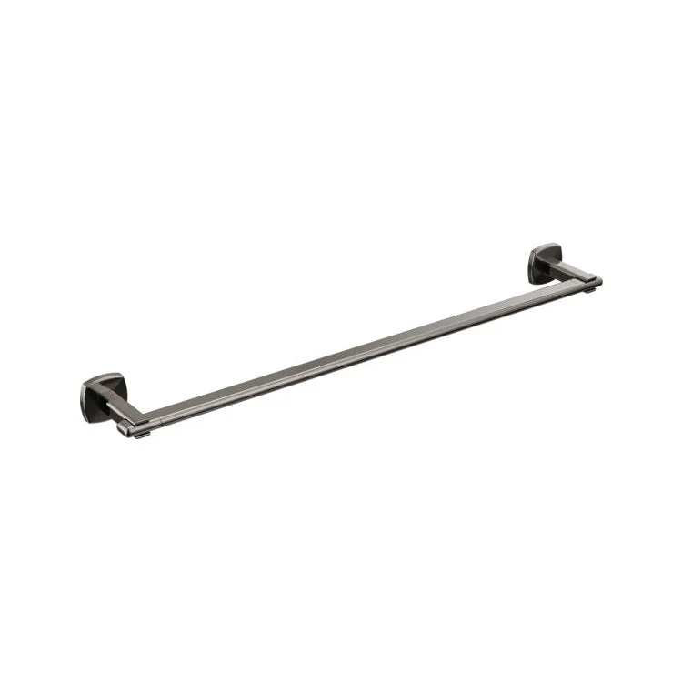 Towel Bar Allaria 24 Inch Single Brilliance Black Onyx Zinc 3-1/2 Inch