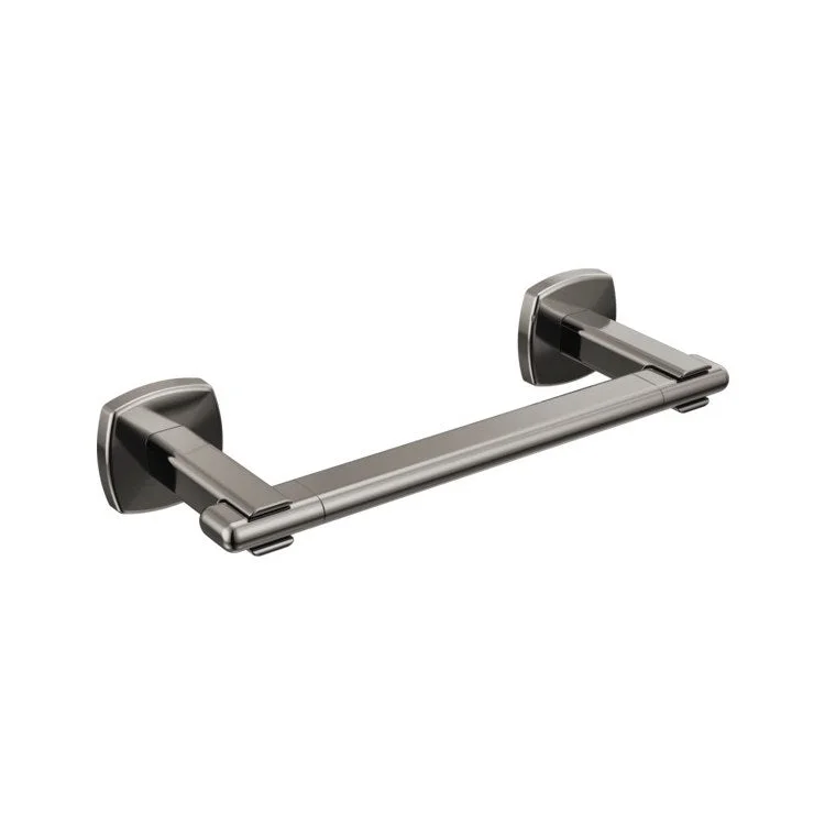 Towel Bar Allaria 8 Inch Single Brilliance Black Onyx Zinc 3-1/2 Inch