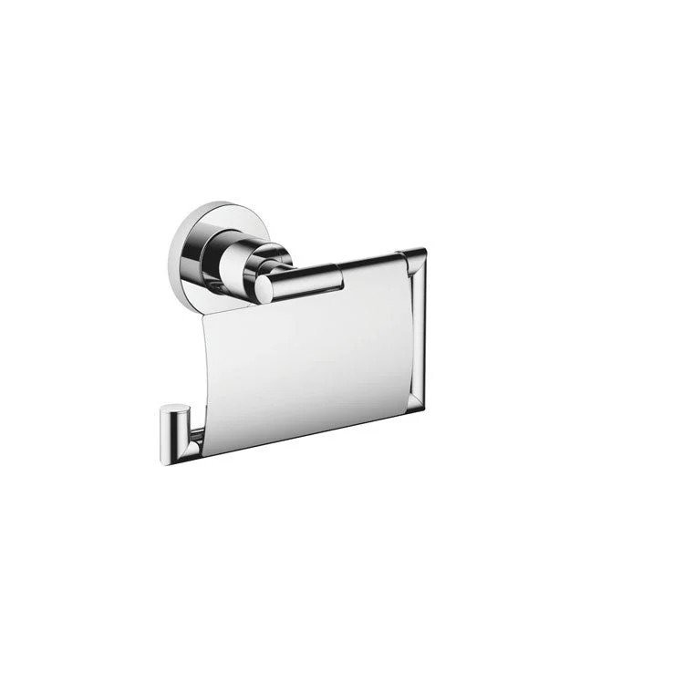 Toilet Paper Holder with Cover Polished Chrome 3 Inch Wall Mount