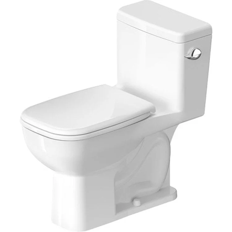 Toilet D-Code 1 Pieces with HygieneGlaze White Elongated 29-1/8 Inch Left 1.28 Gallons per Flush Ceramic