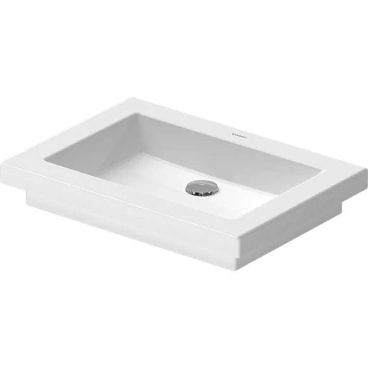 Lavatory Sink 2nd Floor Washbowl 22-7/8 x 16-3/8 Inch Rectangle White