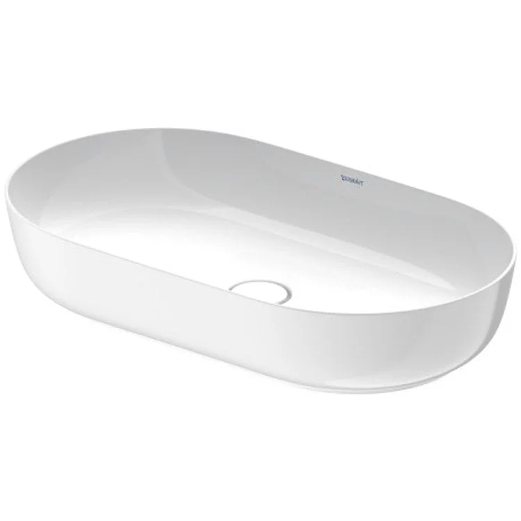 Lavatory Sink Luv Ground Less Overflow 15-3/4 x 27-1/8 Inch Oval White