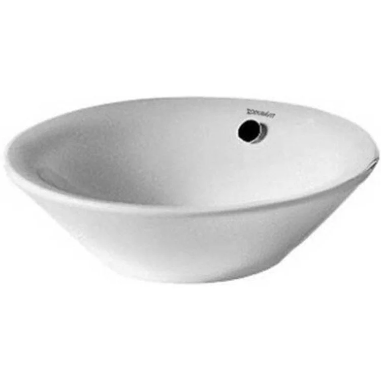 Lavatory Sink Starck 1 Above Counter with Overflow 27-7/8 Inch Round White