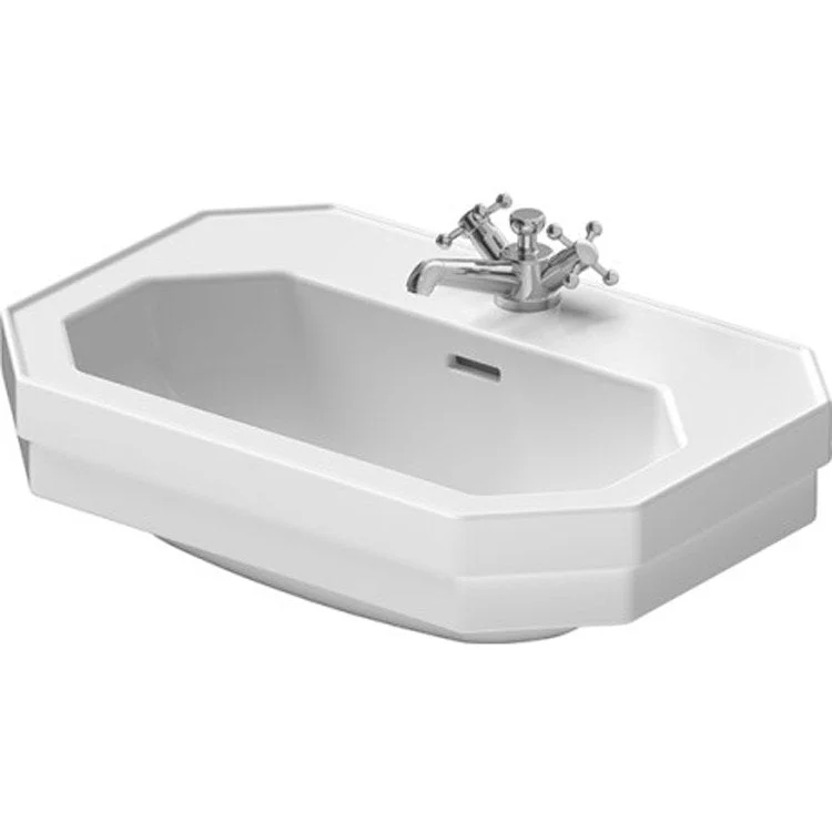 Lavatory Sink 1930 Series Wall Mount WonderGliss with Overflow 23-5/8 x 16-1/8 Inch Rectangle White