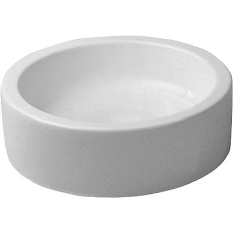 Lavatory Sink Starck 1 Above Counter WonderGliss less Overflow 18-1/8 Inch Round White