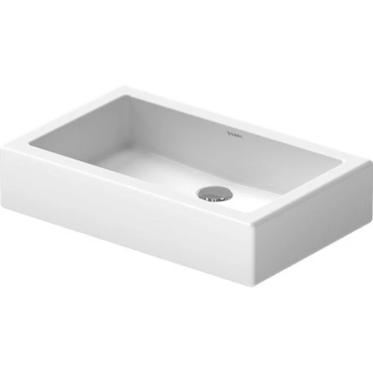 Lavatory Sink Vero Ground less Overflow 15 x 23-5/8 Inch Rectangle White