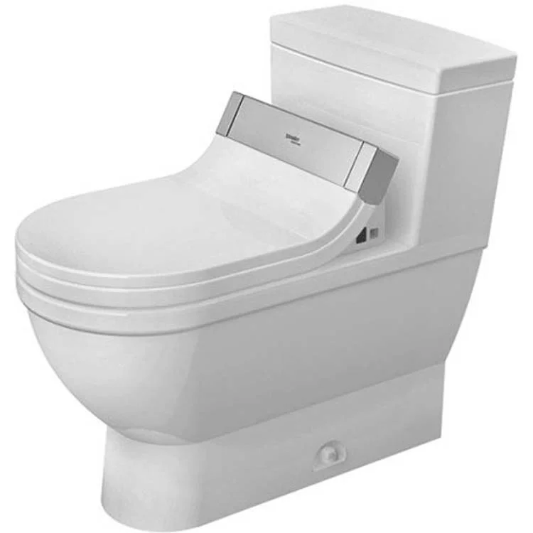 Toilet Starck 3 1 Pieces for SensoWash White Elongated 26-3/8 Inch 1.28 Gallons per Flush