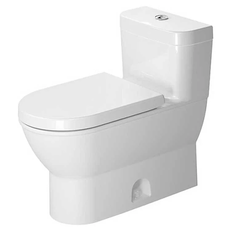 Toilet Darling New 1 Piece White Elongated 28 Inch 1.28 Gallons per Flush Single Flush