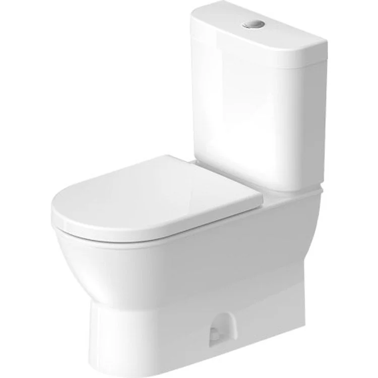 Toilet Darling New 2 Pieces Less Tank WonderGliss Surface Treatment White Elongated 31-7/8 Inch