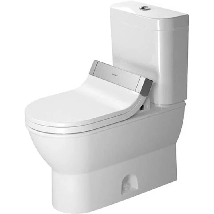 Toilet Bowl Darling New Elongated SensoWash 2 Piece White 16-3/8 Inch 1.28 Gallons per Flush Floor Mount Syphonic