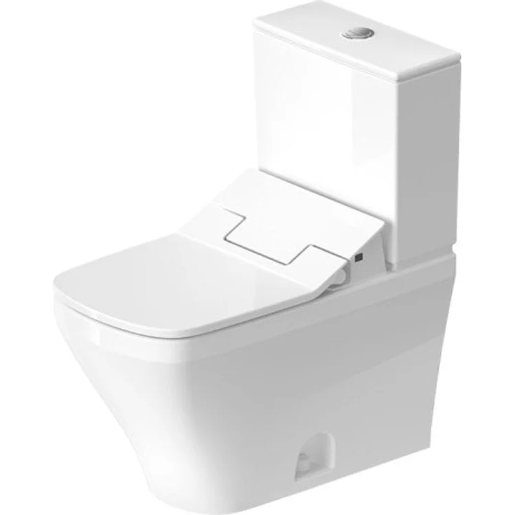 Toilet DuraStyle 2 Pieces for SensoWash Less Tank HygieneGlaze White Elongated 16-3/8 Inch Single Flush