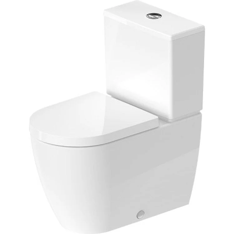 Toilet ME by Starck Close Coupled without Tank White Elongated 16-3/8 Inch 1.6 Gallons per Flush Ceramic