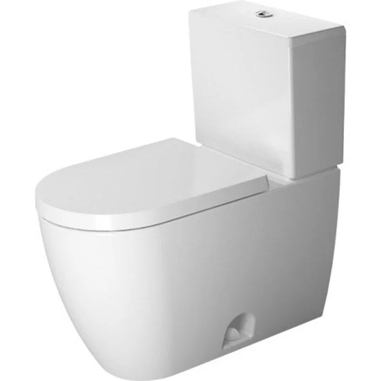 Toilet ME by Starck 2 Pieces Without Tank WonderGliss Surface Treatment White Elongated 17-1/8 Inch 1.32 Gallons per Flush Ceramic Dual