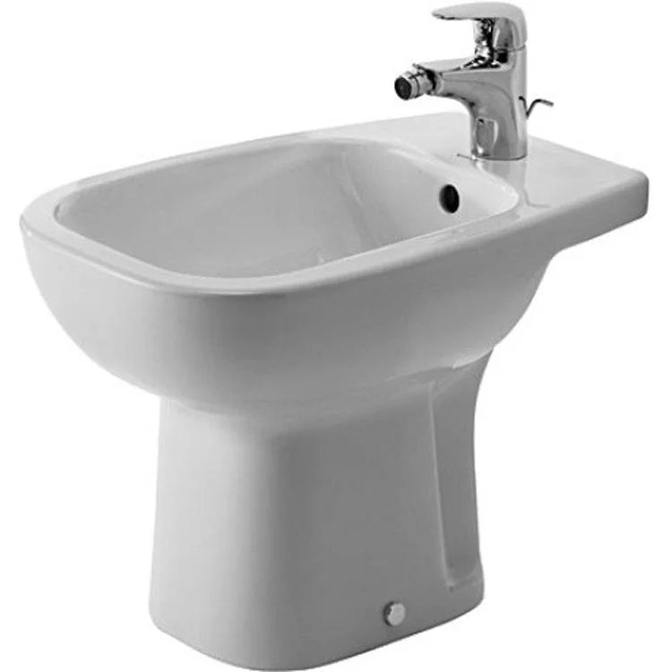 Bidet D-Code 1 Hole White Vitreous China 10 Inch 21-1/4 Inch