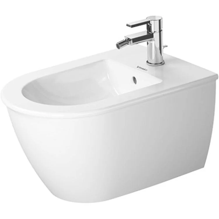 Bidet Darling New 1 Hole White Vitreous China 21-1/4 Inch