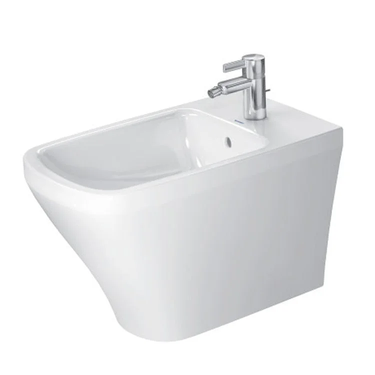 Bidet DuraStyle 1 Hole White Vitreous China Floor Mount 14-5/8 Inch 24-3/4 Inch