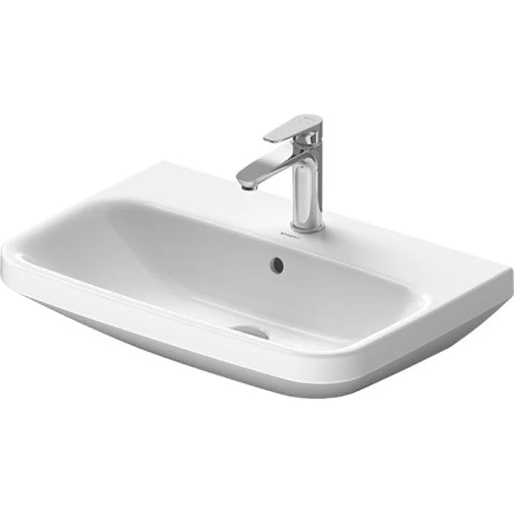 Lavatory Sink DuraStyle Wall Mount with Overflow & WonderGliss Surface Treatment 17-3/8 x 25-5/8 Inch Rectangle White 1 Hole