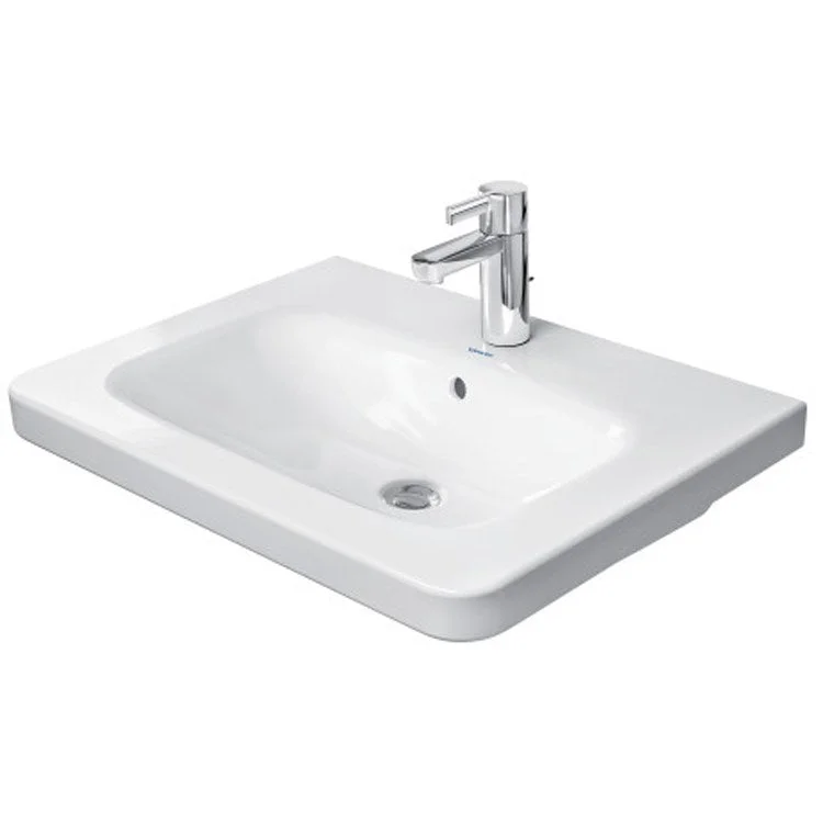 Lavatory Sink DuraStyle Wall Mount with Overflow & WonderGliss Surface Treatment 18-7/8 x 25-5/8 Inch Rectangle White 3 Hole