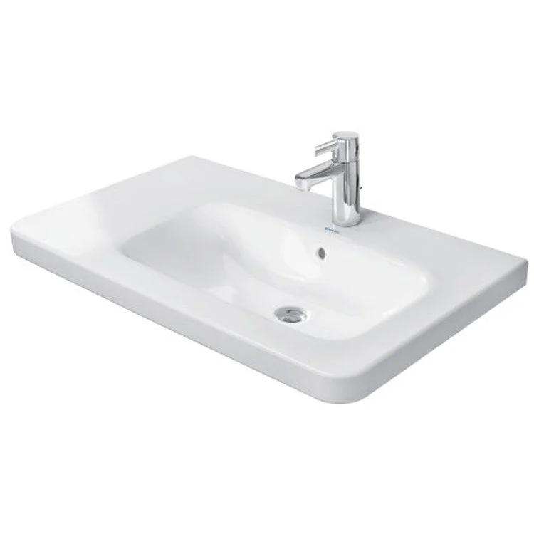 Lavatory Sink DuraStyle Wall Mount Right with Overflow & WonderGliss Surface Treatment 18-7/8 x 31-1/2 Inch 7-7/8 Inch Spread Rectangle White 3 Hole