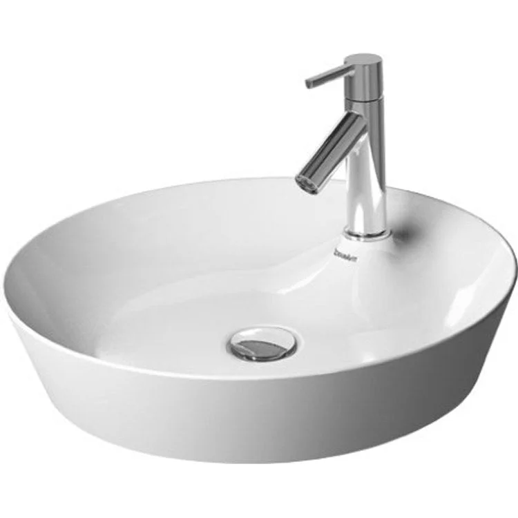 Lavatory Sink Cape Cod Above Counter Less Overflow 18-7/8 Inch Round White