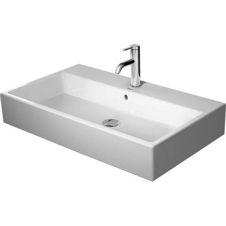 Lavatory Sink Vero Air Wall Mount with Overflow 31-1/2 x 18-1/2 Inch Rectangle White 1 Hole