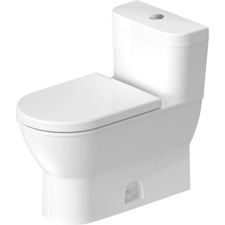 Toilet Darling New 1 Pieces with Seat White Elongated 28-3/8 Inch 1.28 Gallons per Flush Ceramic