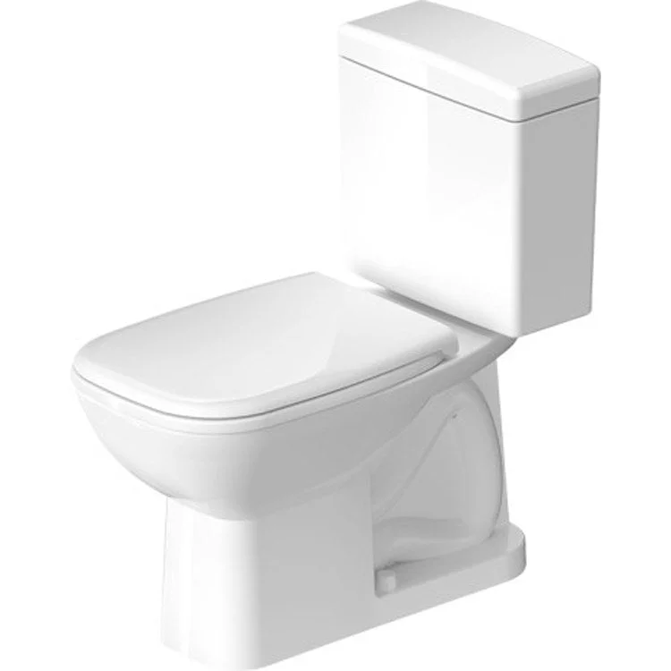 Toilet D-Code 2 Pieces White Elongated 30-1/2 Inch 1.28 Gallons per Flush