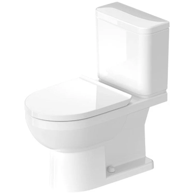 Toilet DuraStyle Basic 2 Piece Less Seat White Elongated 17 Inch 1.28 Gallons per Flush 12 Inch Rough-In Ceramic