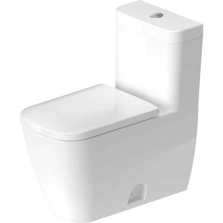 Toilet Happy D.2 1 Pieces with Seat White Elongated 29-3/8 Inch 1.32 Gallons per Flush Ceramic