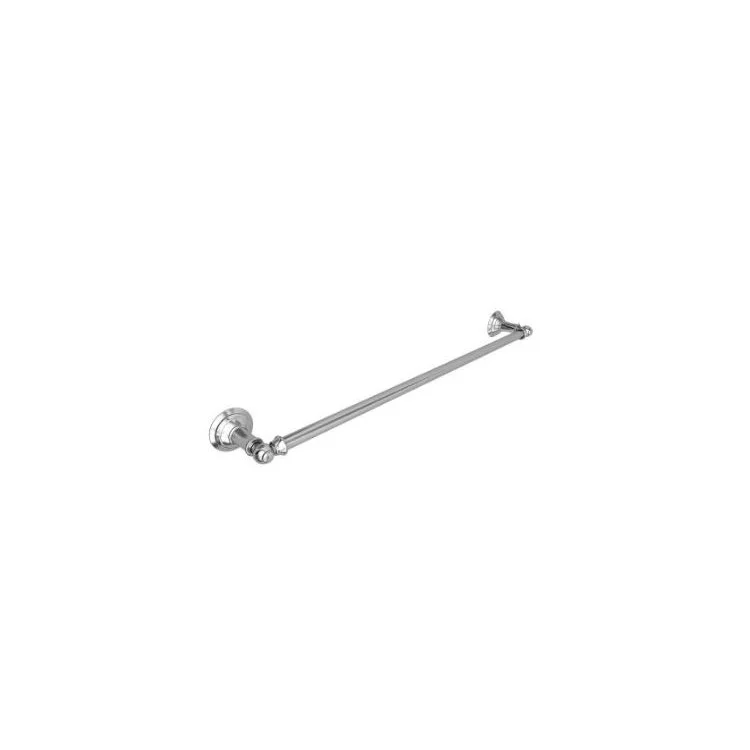 Towel Bar Garnsey 24 Inch Single Polished Chrome Brass 3-3/8 Inch Extension from Wall