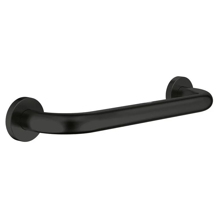 Grab Bar Essentials 12 Inch Matte Black ADA Wall Mount Metal