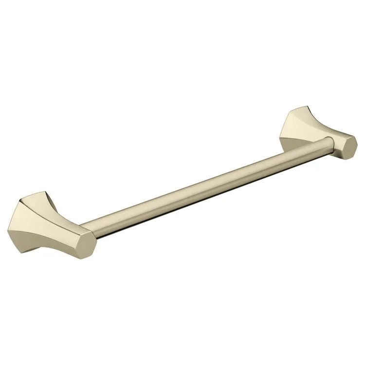 Towel Bar Locarno 18 Inch Single Brushed Nickel Metal 3-1/2 Inch