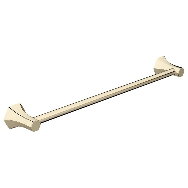 Towel Bar Locarno 24 Inch Single Polished Nickel Metal 3-1/2 Inch