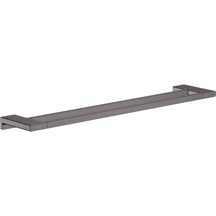 Towel Bar AddStoris 26 Inch Dual Brushed Black Chrome Metal 4-7/8 Inch