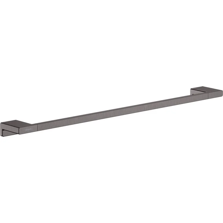 Towel Bar AddStoris 24 Inch Single Brushed Black Chrome Metal 2-3/4 Inch Wall Mount