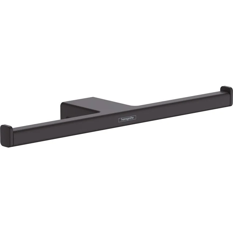 Toilet Paper Holder AddStoris Euro Matte Black Metal 3-1/16 Inch Wall Mount