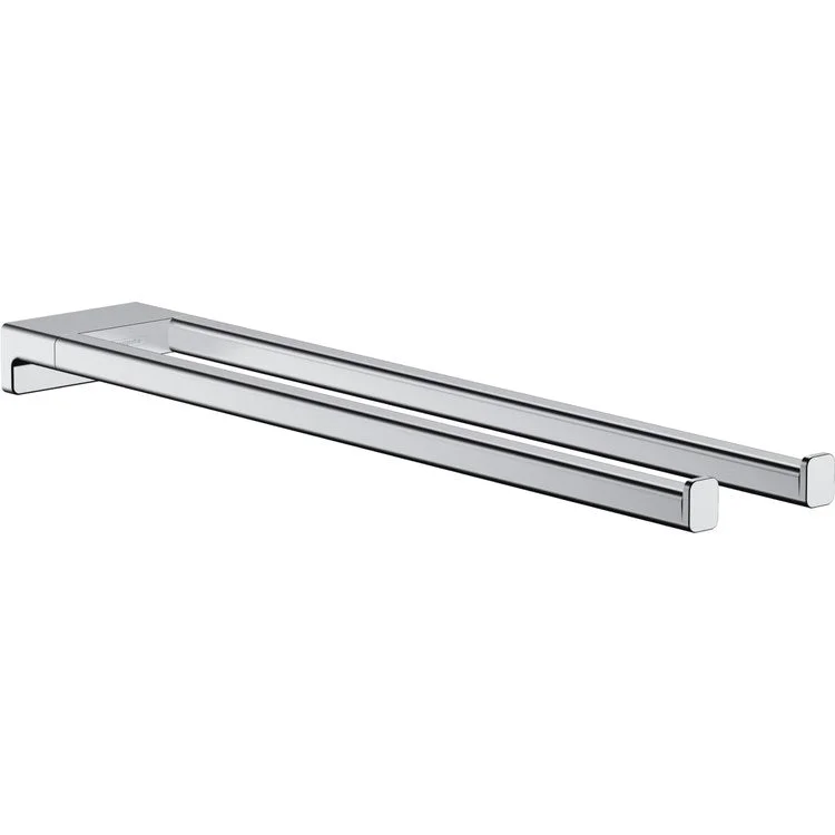 Towel Bar AddStoris 18 Inch Dual Chrome Metal 3-1/8 Inch Wall Mount