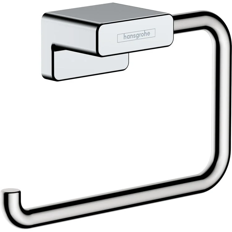 Toilet Paper Holder AddStoris Euro Less Cover Chrome Metal 1-5/8 Inch Wall Mount