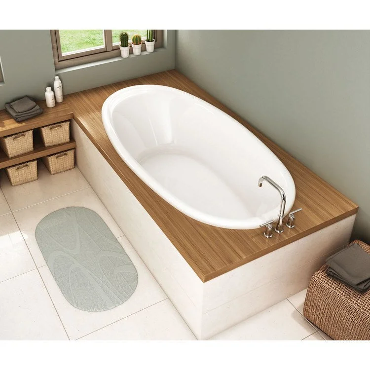 Tub Saturna 60 x 36 Inch Drop-in Aeroeffect Center White Acrylic