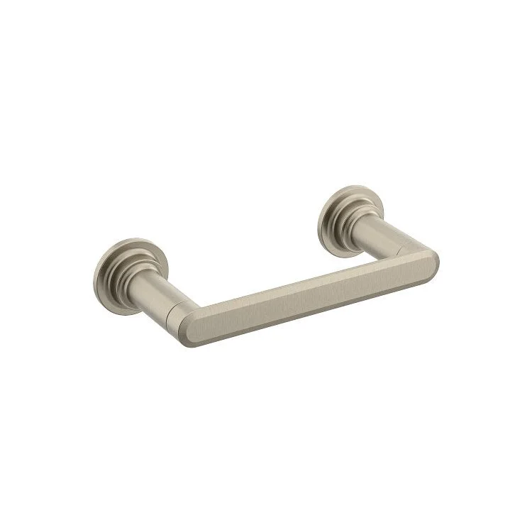 Toilet Paper Holder Greenfield Brushed Nickel Zinc 6-1/2 Inch 3-1/2 Inch Wall