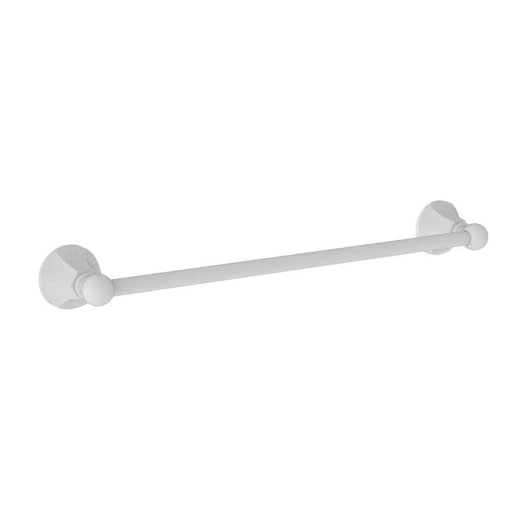 Towel Bar Metropole 18 Inch Matte White Brass 3-1/9 Inch