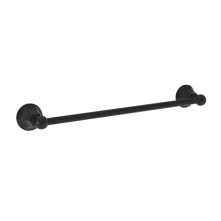 Towel Bar Metropole 18 Inch Gloss Black Brass 3-1/9 Inch