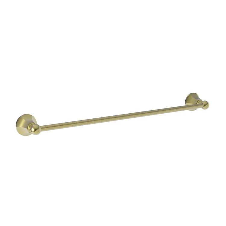 Towel Bar Metropole 24 Inch Polished Brass Uncoated Living Brass 3-1/9 Inch