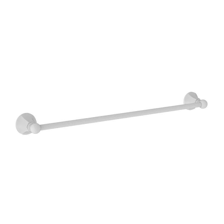 Towel Bar Metropole 24 Inch Matte White Brass 3-1/9 Inch