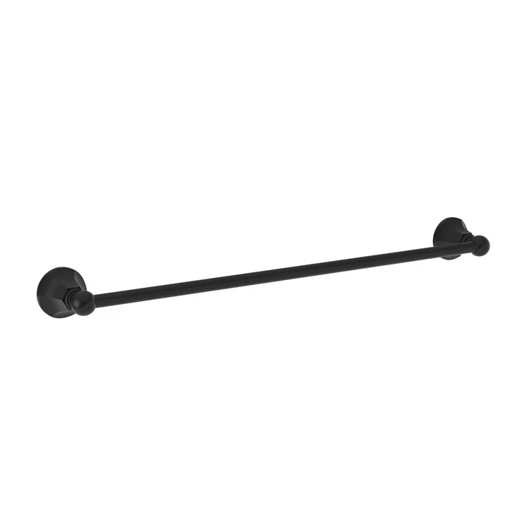 Towel Bar Metropole 24 Inch Gloss Black Brass 3-1/9 Inch