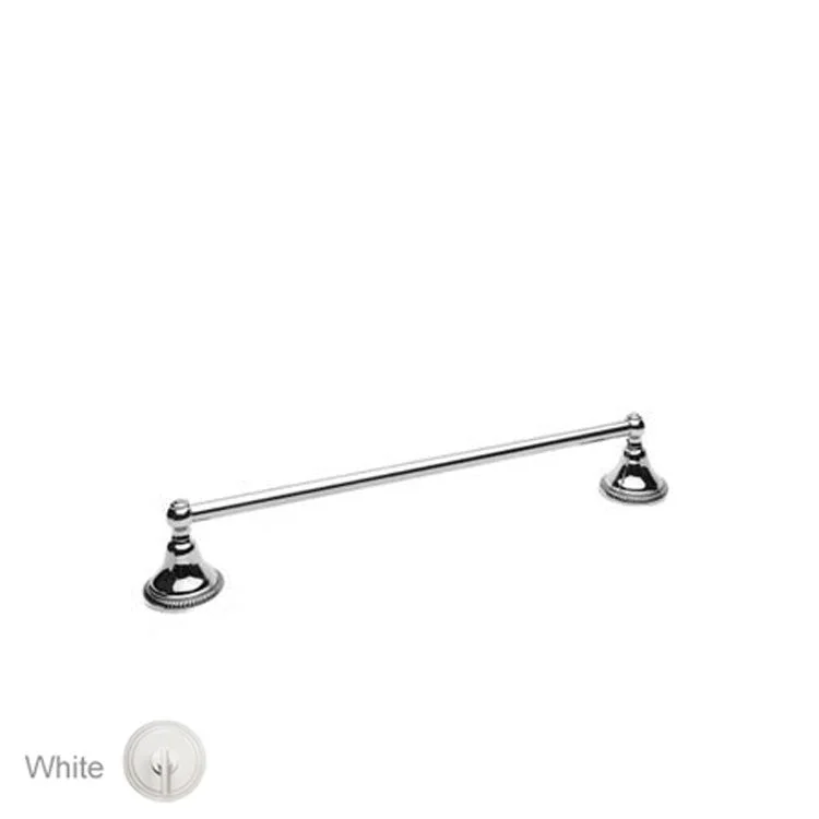 Towel Bar Amisa 18 Inch White Brass 3 Inch