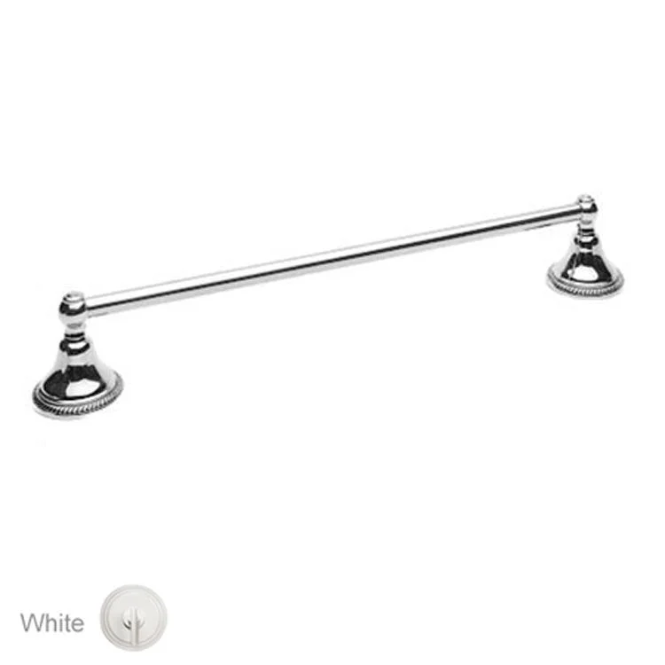 Towel Bar Amisa 24 Inch White Brass 3 Inch