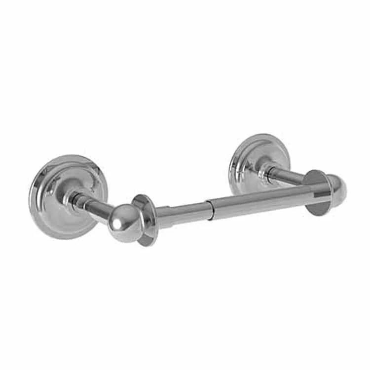 Toilet Paper Holder Miro Double Post Polished Chrome Brass 7-7/8 Inch 2-15/16 Inch Wall Mount